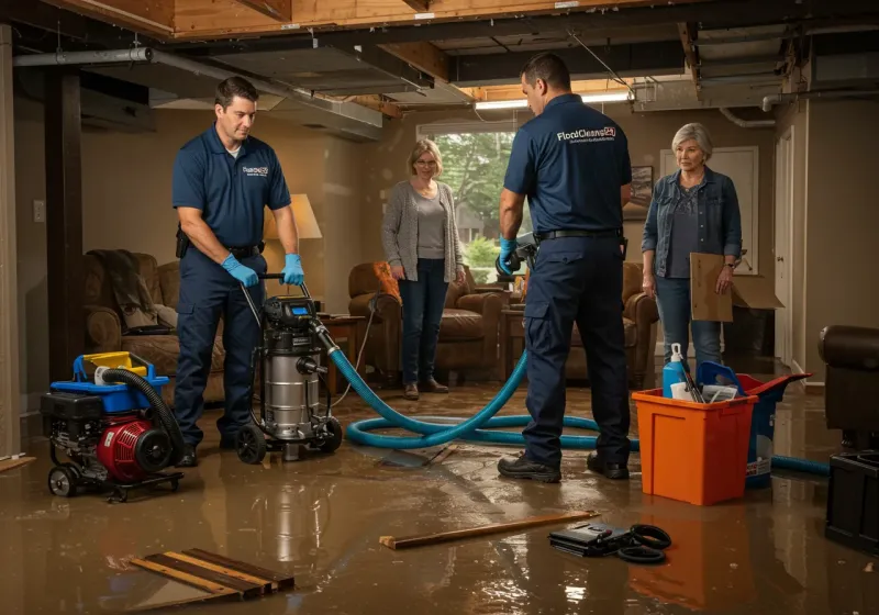 Basement Water Extraction and Removal Techniques process in Woodbridge, CT